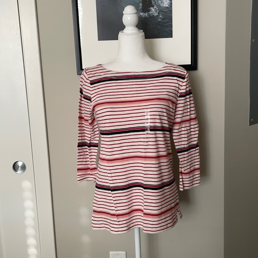 Striped Loft 3/4 Sleeve Top! - Picture 1 of 7